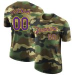 Camo Purple Yellow Performance T-Shirt - Personalized Salute To Service Personalized Camo Purple-Yellow Performance Salute