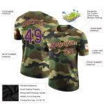 Camo Purple Yellow Performance T-Shirt - Personalized Salute To Service Personalized Camo Purple-Yellow Performance Salute