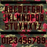 Custom Name Number Varsity Jacket Personalized Bomber Red-Black Camo 3D Pattern Salute to Service Full-Snap Design Personalized