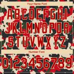 Custom Name and Number 3D Camo Red-Cream Basketball Jersey - Authentic Salute to Service Team Personalized Camo Red-Cream