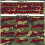 Personalized Camo T-Shirt for Veterans - Red-Navy Performance Salute to Service Personalized Camo Red-Navy Performance Salute