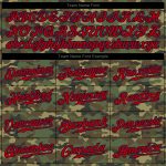 Personalized Red Navy Camo Salute to Service Baseball Jersey - Custom Jersey 3 Personalized Camo Red-Navy Salute To Service