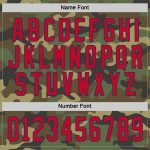 Custom Camo Hockey Jersey with Personalized Name & Number - Red-Navy Salute to Service Team Personalized Camo Red-Navy Salute