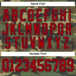 Custom Camo Hockey Lace Neck Jersey Red-Navy Salute to Service Design Personalized Camo Red-Navy Salute To Service Hockey