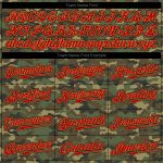 Personalized Camo Red Gold Salute to Service Baseball Jersey for Men Personalized Camo Red-Old Gold Salute To Service Baseball
