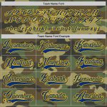 Personalized Camo Hockey Jersey - Royal Gold Salute to Service Design Personalized Camo Royal-Gold Salute To Service Hockey