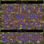 Personalized Camo Baseball Jersey - Royal-Orange Authentic Salute to Service Personalized Camo Royal-Orange Authentic Salute
