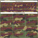 Camo Performance T-Shirt, Personalized Royal-Orange Salute To Service Design Personalized Camo Royal-Orange Performance Salute