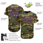 Personalized Camo Baseball Jersey - Royal-Orange Salute To Service 2 Personalized Camo Royal-Orange Salute To Service Baseball