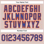 Personalized Camo Royal Orange Baseball Jersey - Salute to Service Design Personalized Camo Royal-Orange Salute To Service
