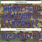 Personalized Camo Performance T-Shirt with Custom Name and Number - Royal-Red Salute to Service Team Gear Personalized Camo