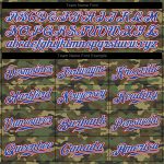 Personalized Camo Baseball Jersey - Royal Red Salute to Service 3 Personalized Camo Royal-Red Salute To Service Baseball