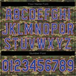 Personalized Camo Baseball Jersey - Royal Red Salute to Service 3 Personalized Camo Royal-Red Salute To Service Baseball