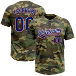 Personalized Camo Royal Red Salute to Service Jersey - Unisex Softball Jersey 2 Personalized Camo Royal-Red Salute To Service