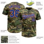 Personalized Camo Royal Red Salute to Service Jersey - Unisex Softball Jersey 2 Personalized Camo Royal-Red Salute To Service