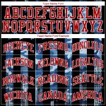 Personalized 3D Salute to Service American Flag Camo Baseball Jersey Red-White Personalized Camo Royal Red-White 3D Salute