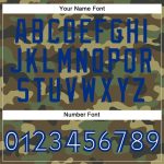 Personalized Camo Salute To Service Baseball Jersey - Royal White 2 Personalized Camo Royal-White Salute To Service Baseball