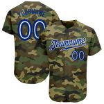 Personalized Camo Salute To Service Baseball Jersey - Royal White 2 Personalized Camo Royal-White Salute To Service Baseball