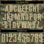Custom Name and Number Soccer Jersey Personalized Camo Vegas Gold-Olive Sublimation Salute to Service Team Uniform Personalized