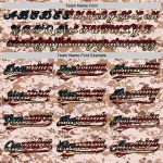 Personalized Camo Vintage USA Flag Two-Button Unisex Softball Jersey Custom Name and Number Salute to Service Personalized