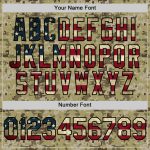 Personalized Camo USA Flag Softball Jersey - Black Salute to Service Unisex Vintage Two-Button Design Personalized Camo Vintage