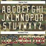 Custom Name and Number Personalized Camo Vintage USA Flag Hockey Jersey Lace Neck Salute To Service Team - Cream-Black Personalized