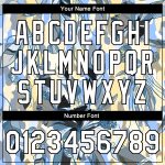 Personalized Camo Jacket with Custom Name & Number - White-Black Boho 3D Pattern Varsity Letterman Full-Snap Bomber Personalized
