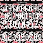 Custom Name & Number Camo Varsity Jacket with 3D Flamingo Pattern - Full-Snap Bomber Salute to Service Style Personalized