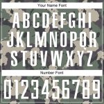 Custom Camo Soccer Jersey with Personalized Name and Number - White-Black Sublimation Salute To Service Uniform Personalized