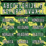 Custom Camo Sublimation Soccer Jersey in White & Kelly Green - Salute to Service Uniform Personalized Camo White-Kelly Green