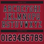 Personalized Black-White Cardinal Mesh Football Jersey for Men and Women Personalized Cardinal Black-White Mesh Football