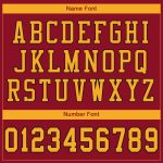 Personalized Gold Black Cardinal Football Jersey - Authentic Mesh Sportswear Personalized Cardinal Gold-Black Mesh Authentic