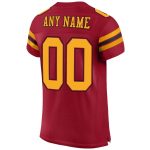 Personalized Gold-Black Cardinal Football Jersey - Custom Mesh Sports Apparel Personalized Cardinal Gold-Black Mesh Football
