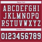 Custom Name and Number Cardinal White-Black Mesh Authentic Football Jersey - Personalized Team Apparel Personalized Cardinal