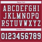 Personalized Football Jersey - Custom White-Black Cardinal Mesh Design Personalized Cardinal White-Black Mesh Football Jersey