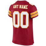Personalized White-Gold Mesh Football Jersey for Fans | Cardinal Design Personalized Cardinal White-Gold Mesh Football Jersey