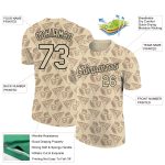 Personalized 3D Food Pizza T-Shirt for Men and Women - City Cream Black Performance Tee Personalized City Cream Black 3D