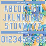 Custom Name Number Basketball Jersey Beach Print Seashells Starfish Light Blue White 3D Pattern Personalized City Jersey