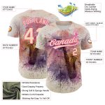 Custom Name Number International Jazz Day Baseball Jersey Personalized City Cream Pink 3D Pattern Design Personalized City