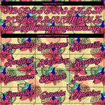 Personalized Tropical Hawaii 3D Pattern T-Shirt with Custom Name and Number, Cream Pink-Black Design Personalized City Cream
