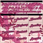 Personalized Breast Cancer Awareness Performance T-Shirt - 3D Pink Ribbon, Cream Pink and Black Personalized City Cream Pink-Black