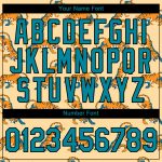 Custom Name and Number Tiger Performance T-Shirt in Cream Teal-Black 3D Pattern Design for Teams Personalized City Cream