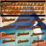 Custom Name Number Heron Animal Performance T-Shirt Texas Orange-Black 3D Pattern Design - Personalized City Team Apparel