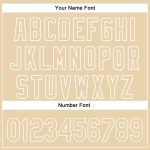 Custom 3D Pattern Skeleton Baseball Jersey with Name & Number - Personalized City Cream White Rave Design Personalized City