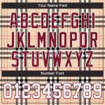 Custom 3D Scottish Checks Baseball Jersey in Cream White and Crimson Personalized City Cream White-Crimson 3D Scottish Checks