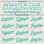 Personalized Aqua-White Varsity Letterman Bomber Jacket - Full-Snap Design Personalized Cream Aqua-White Bomber Full-Snap