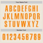 Custom Name and Number Authentic Baseball Jersey in Cream Bay Orange - Personalized Team Jersey Personalized Cream Bay Orange