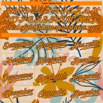 Personalized Hawaii Palm Leaves and Flowers Baseball Jersey - Custom Name & Number, Cream Bay Orange-Black 3D Pattern Design