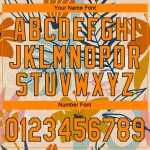Personalized Hawaii Palm Leaves and Flowers Baseball Jersey - Custom Name & Number, Cream Bay Orange-Black 3D Pattern Design