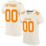 Personalized Orange Football Jersey | Custom Name & Number | Cream Bay Mesh Authentic Team Apparel Personalized Cream Bay